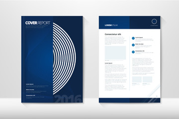 Modern Cover Annual Report Brochure - business brochure - Catalog Cover, flyer design, size A4, front page and back page. Easy to use and edit. Vector Layout template . © Golden Sikorka