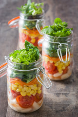 Salad in jar
