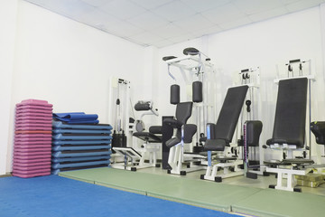 Interior of a fitness hall