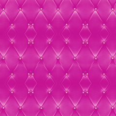 Obraz premium Texture of beautiful pink leather sofa with golden buttons use for background.