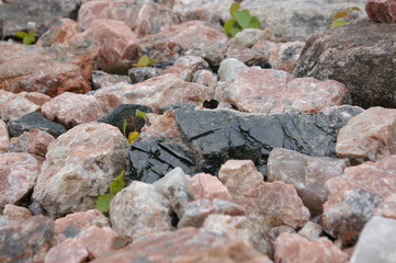 Слюда среди камней