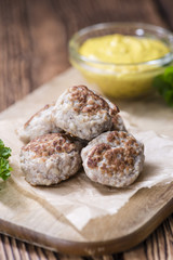 Small homemade Meatballs