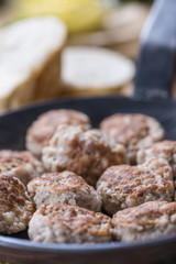 Small homemade Meatballs