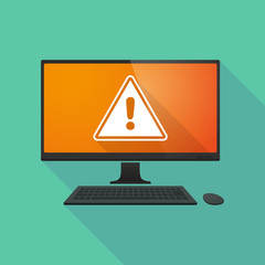 Personal computer with a warning signal