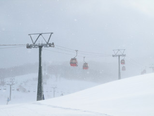 Fototapeta na wymiar スキー場のゴンドラ