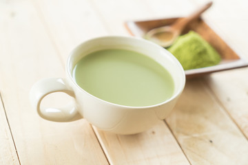 hot matcha latte