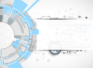 Obraz premium Technology futuristic digital background.