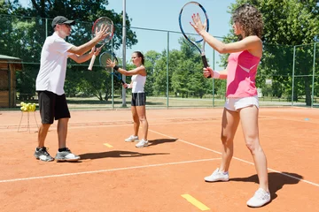 Gordijnen Cardio tennis class © Microgen