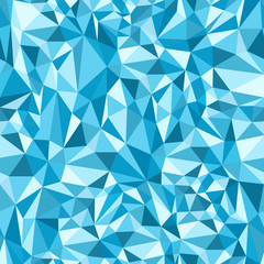 Blue Triangles Mosaic Pattern