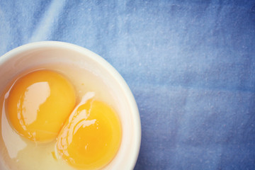 Eggs in a bowl