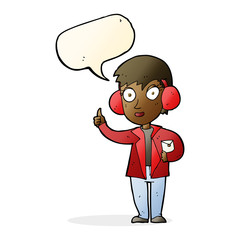 cartoon air force woman with speech bubble