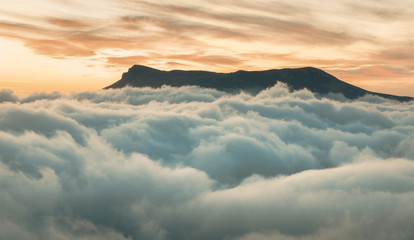 Evening mountain landscape