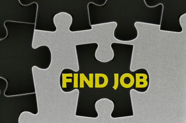 jigsaw puzzle written word find job