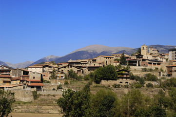 Fototapeta na wymiar Village of Montella , LLeida province, Catalonia, Spain