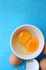Eggs in a bowl
