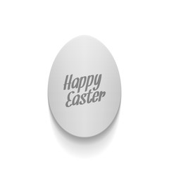 Easter curved paper Egg Banner with Text