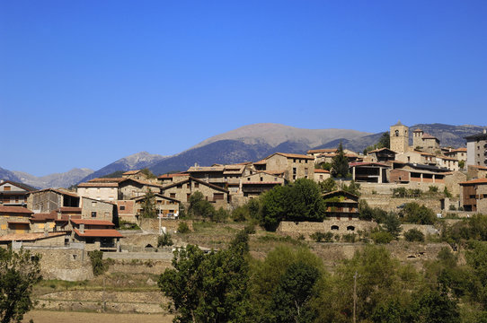 Village of Montella , LLeida province, Catalonia, Spain