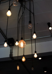 lamp decoration in coffee shop