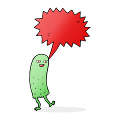 cartoon funny ghost with speech bubble