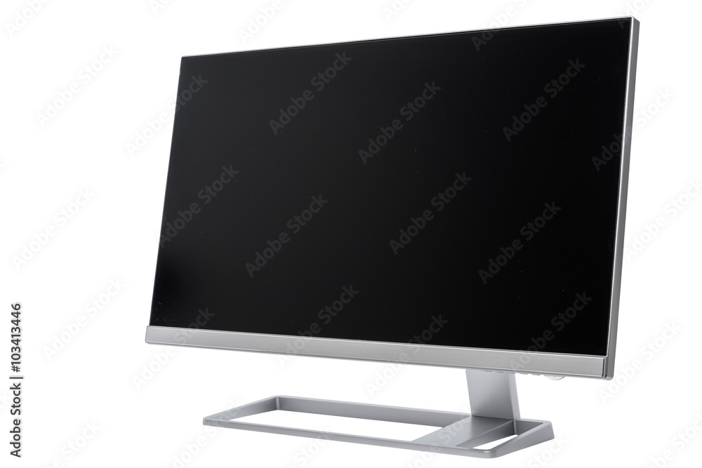 Aufkleber stylish, modern lcd computer display, diagonal view