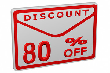 Envelope with sign discount 80 % off