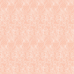 Wallpaper seamless pattern with narcissus