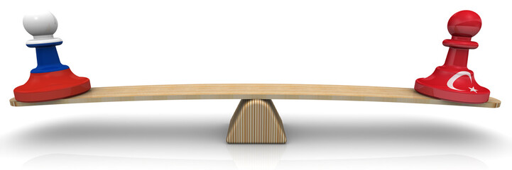 The balance between the Russian Federation and Turkey. Concept