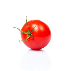 one fresh  tomato isolated on white