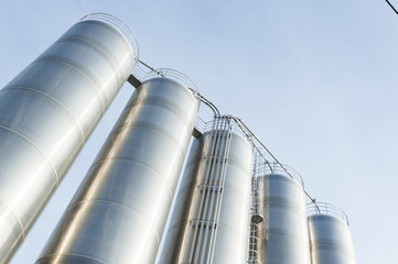 Industrial silos in the chemical industry