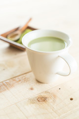 hot matcha latte