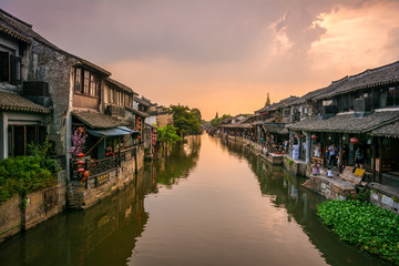Fototapeta na wymiar Shanghai Historic Watertown, Xitang, China