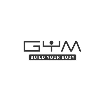 Gym / sport club minimalistic stylish vector logo template