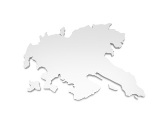 3D Karte Baden-Württemberg - Konstanz