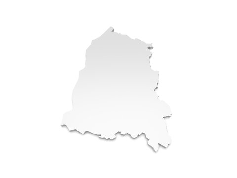 3D Karte Baden-Württemberg - Ortenaukreis