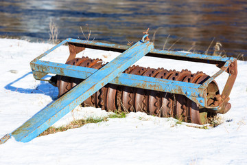 Cambridge roller in snow