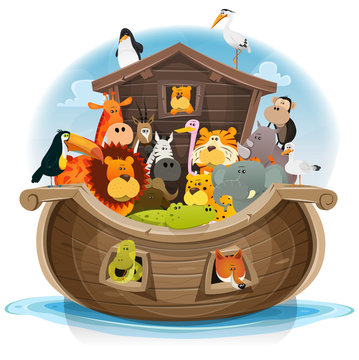 Noah's Ark With Cute Animals