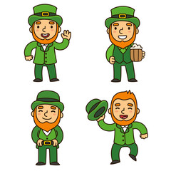 Saint Patricks Day leprechauns