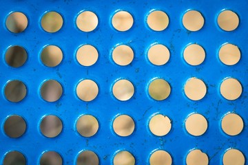 Sheet metal punching blue