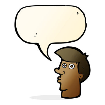recommend clip art: cartoon confused man with speech bubble