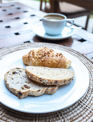 Morning breakfast on the patio