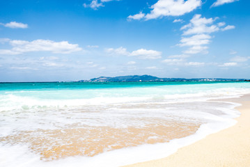 Beach, sea, seascape. Okinawa, Japan, Asia.