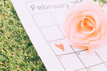 rose on the calendar