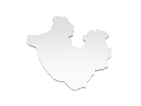 3D Karte Rheinland-Pfalz - Neuwied