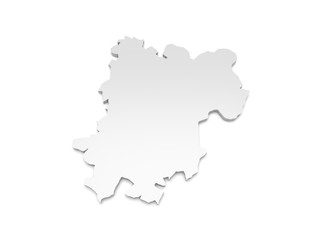 3D Karte Rheinland-Pfalz - Westerwaldkreis