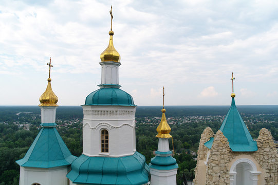 The Church of St. Nicholas on the chalk hill Svjatogorsk, Ukraine