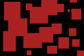 Arbitrarily located rectangular shapes on a black background