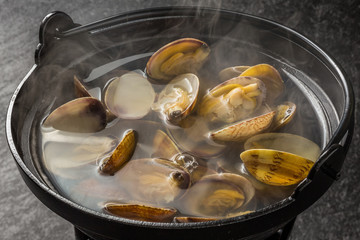 あさりの潮汁　Seafood soup with salt of the clam