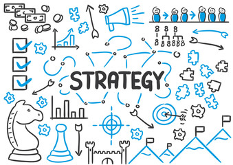 Stick Figure Series Blue Chart