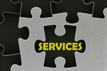 The white jigsaw puzzle written word services