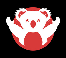 Obraz premium koala symbol